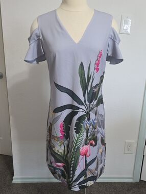 Ted Baker Tropical Cold Shoulder Dress